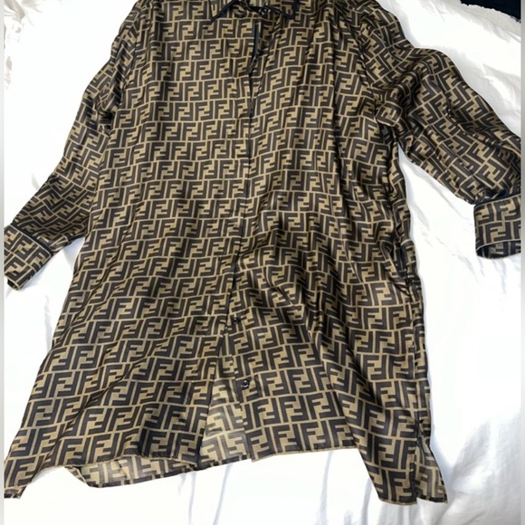 Fendi Brown twill dress - Picture 4 of 15